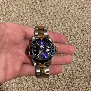 Mens Gold and Silver Invicta Watch